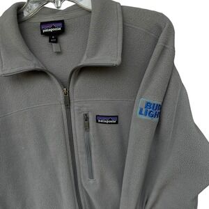 PATAGONIA Rare Fleece Jacket Bud Light Logo Golf Hiking Outdoors Men's Medium